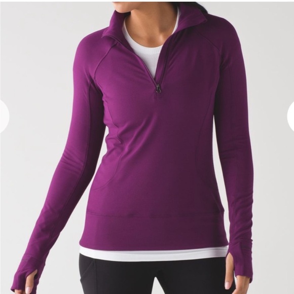lululemon athletica Tops - Lululemon Rush Hour 1/2 Zip Pullover Magenta Purple Women’s Sz 6